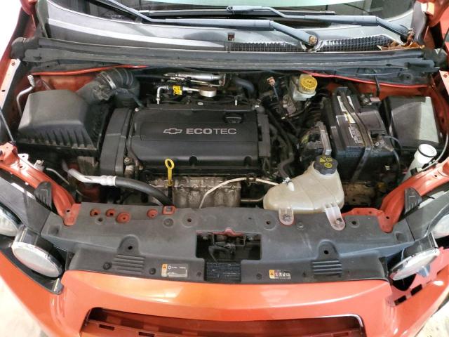 1G1JC5SH9C4129906 - 2012 CHEVROLET SONIC LT ORANGE photo 11