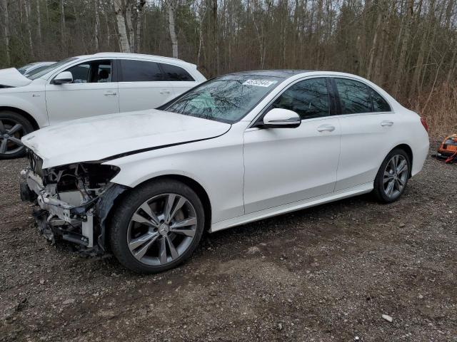 55SWF4KB7JU262856 - 2018 MERCEDES-BENZ C 300 4MATIC WHITE photo 1