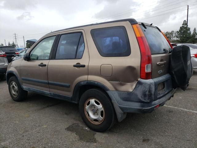 JHLRD68422C018932 - 2002 HONDA CR-V LX TAN photo 2