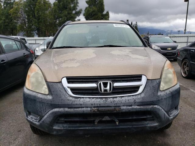 JHLRD68422C018932 - 2002 HONDA CR-V LX TAN photo 5