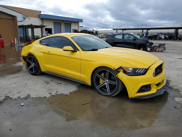 1FA6P8TH3F5302714 - 2015 FORD MUSTANG YELLOW photo 4