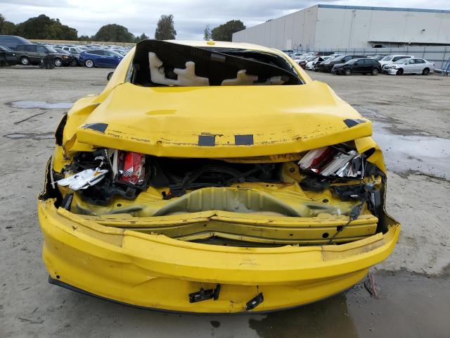1FA6P8TH3F5302714 - 2015 FORD MUSTANG YELLOW photo 6