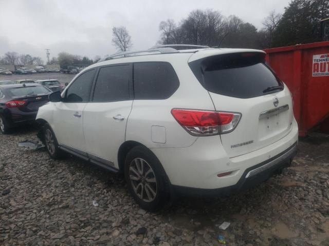 5N1AR2MN4EC697055 - 2014 NISSAN PATHFINDER S WHITE photo 2