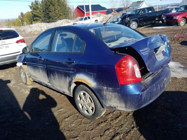 KMHCN45CX9U379244 - 2009 HYUNDAI ACCENT GLS BLUE photo 2