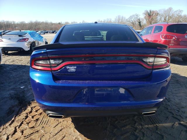 2C3CDXBG2MH603610 - 2021 DODGE CHARGER SXT BLUE photo 6