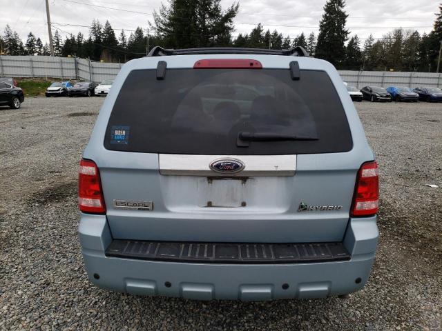 1FMCU593X9KA88872 - 2009 FORD ESCAPE HYBRID BLUE photo 6