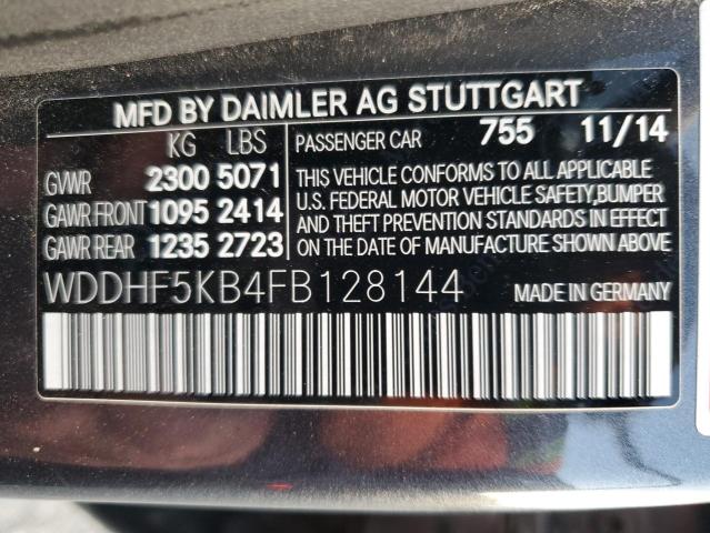 WDDHF5KB4FB128144 - 2015 MERCEDES-BENZ E 350 GRAY photo 13