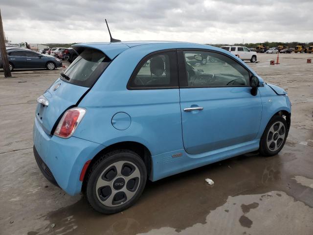 3C3CFFGE6HT621035 - 2017 FIAT 500 ELECTRIC BLUE photo 3