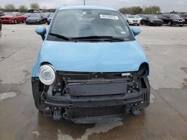 3C3CFFGE6HT621035 - 2017 FIAT 500 ELECTRIC BLUE photo 5