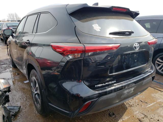 5TDHZRBH9LS503107 - 2020 TOYOTA HIGHLANDER XLE BLACK photo 2