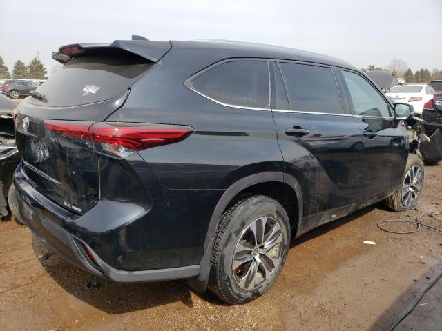 5TDHZRBH9LS503107 - 2020 TOYOTA HIGHLANDER XLE BLACK photo 3