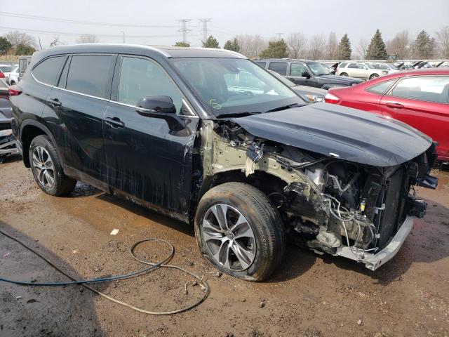 5TDHZRBH9LS503107 - 2020 TOYOTA HIGHLANDER XLE BLACK photo 4