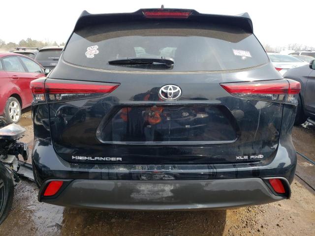 5TDHZRBH9LS503107 - 2020 TOYOTA HIGHLANDER XLE BLACK photo 6