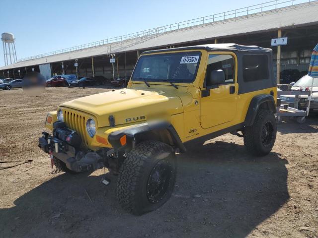 1J4FA64S55P386915 - 2005 JEEP WRANGLER / UNLIMITED RUBICON YELLOW photo 1