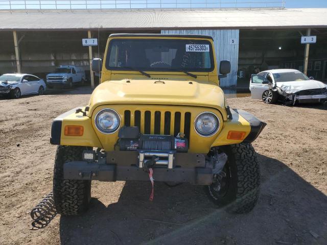 1J4FA64S55P386915 - 2005 JEEP WRANGLER / UNLIMITED RUBICON YELLOW photo 5