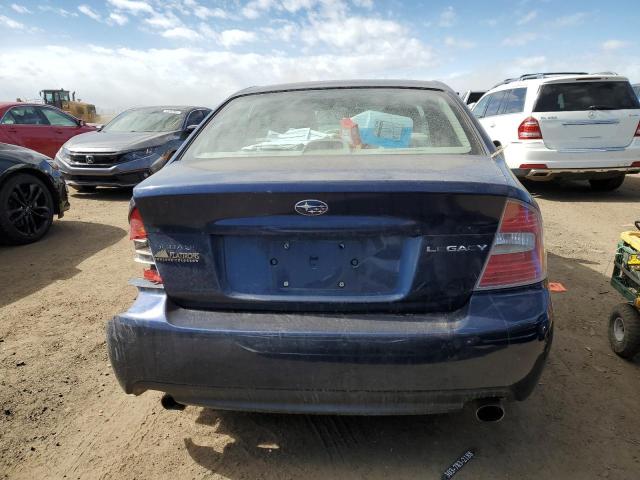 4S3BL626666202206 - 2006 SUBARU LEGACY 2.5I LIMITED BLUE photo 6