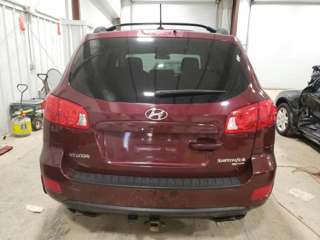 5NMSG73D79H276104 - 2009 HYUNDAI SANTA FE GLS BURGUNDY photo 6