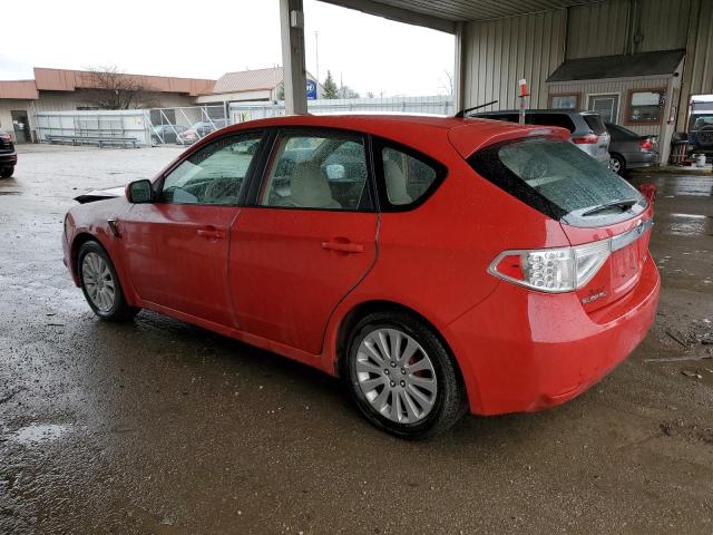 JF1GH61638H821626 - 2008 SUBARU IMPREZA 2.5I RED photo 2