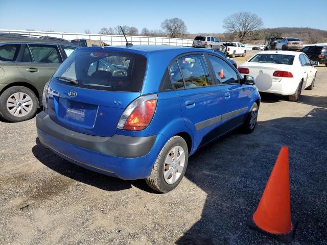 KNADE243296538516 - 2009 KIA RIO 5 SX BLUE photo 3