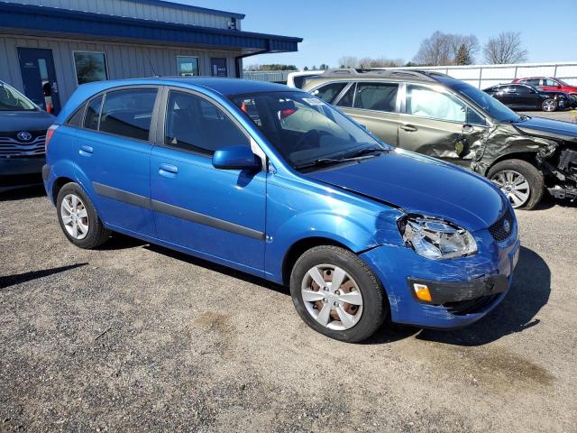 KNADE243296538516 - 2009 KIA RIO 5 SX BLUE photo 4