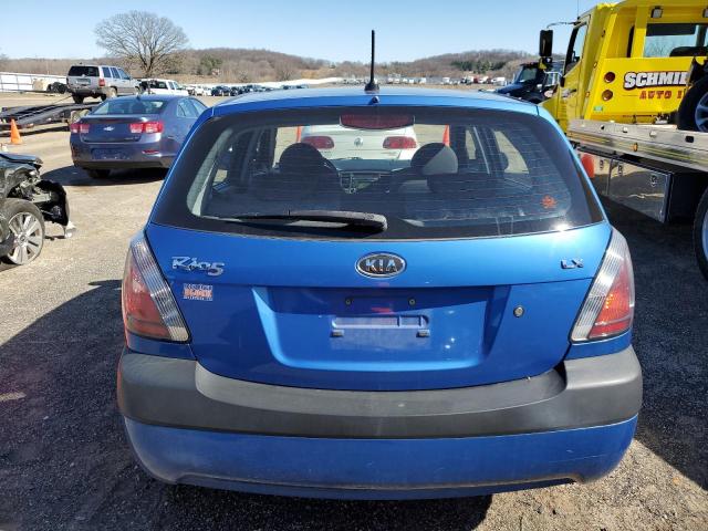 KNADE243296538516 - 2009 KIA RIO 5 SX BLUE photo 6