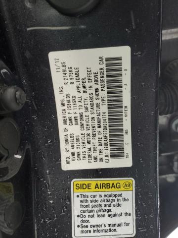 19UUA8F57DA004774 - 2013 ACURA TL TECH GRAY photo 12