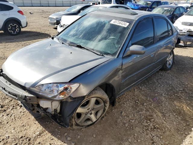 2HGES26845H500076 - 2005 HONDA CIVIC EX GRAY photo 1