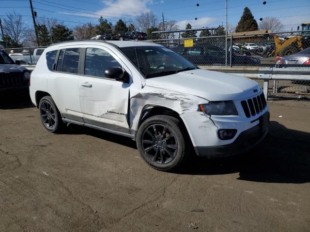 1C4NJCBA8ED830459 - 2014 JEEP COMPASS SPORT WHITE photo 4