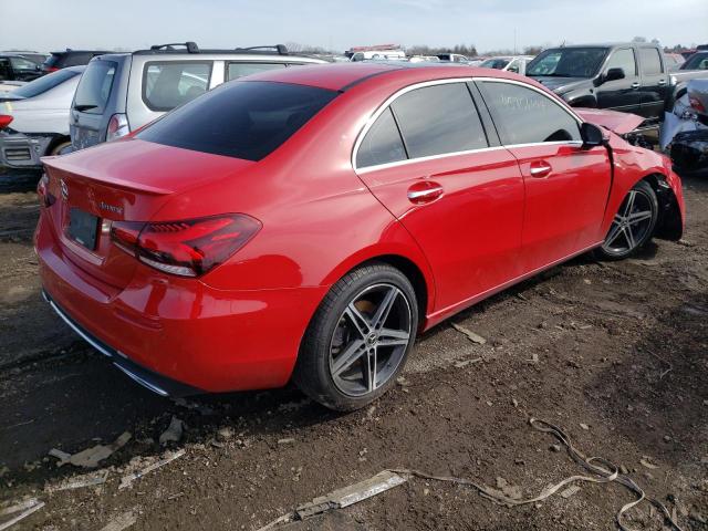 WDD3G4FB5KW020419 - 2019 MERCEDES-BENZ A 220 4MATIC RED photo 3