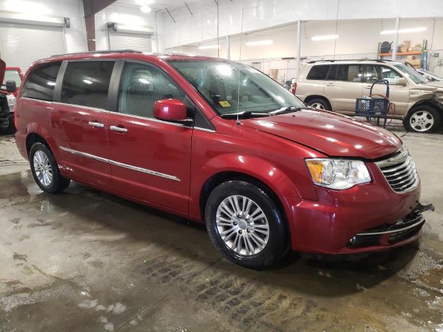 2C4RC1CGXFR693154 - 2015 CHRYSLER TOWN & COU TOURING L RED photo 4