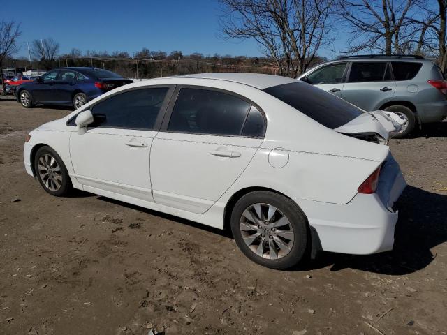 19XFA1F89AE079204 - 2010 HONDA CIVIC EX WHITE photo 2