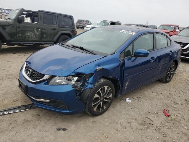 19XFB2F8XEE037312 - 2014 HONDA CIVIC EX BLUE photo 1