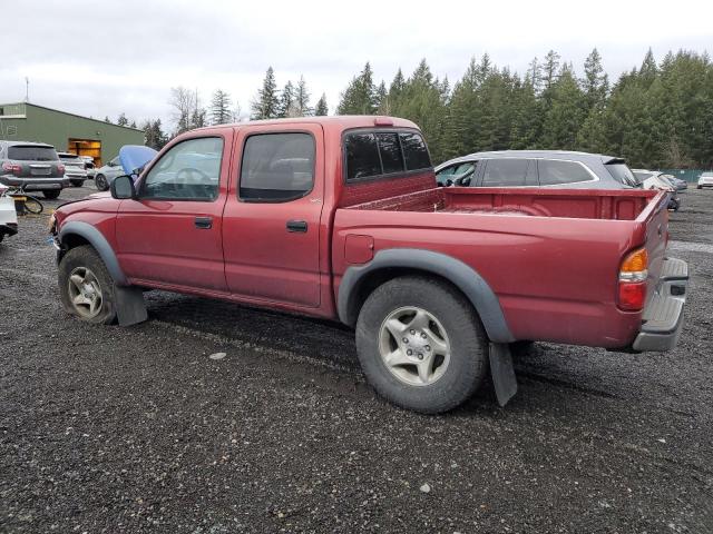 5TEGM92N52Z120394 - 2002 TOYOTA TACOMA DOUBLE CAB PRERUNNER RED photo 2