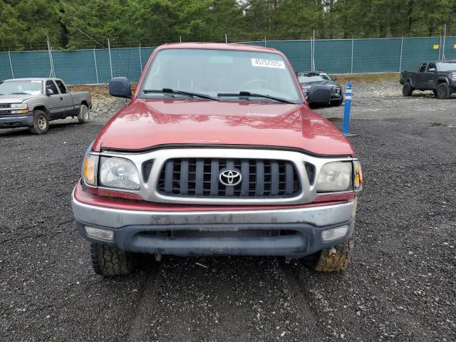 5TEGM92N52Z120394 - 2002 TOYOTA TACOMA DOUBLE CAB PRERUNNER RED photo 5