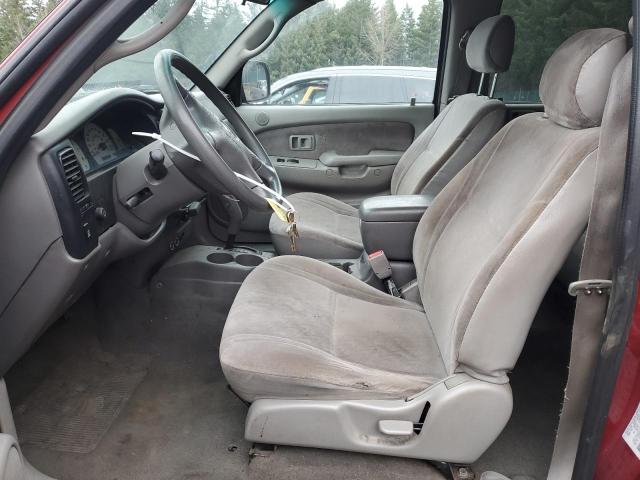 5TEGM92N52Z120394 - 2002 TOYOTA TACOMA DOUBLE CAB PRERUNNER RED photo 7