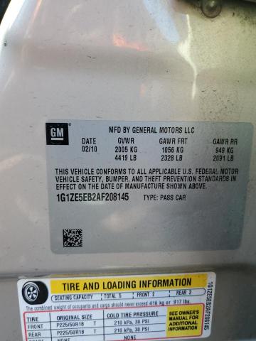 1G1ZE5EB2AF208145 - 2010 CHEVROLET MALIBU LTZ ბეჟი ფოტო 13