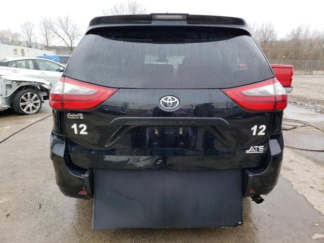 5TDZZ3DC4LS076048 - 2020 TOYOTA SIENNA L BLACK photo 6