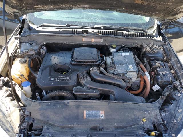 3FA6P0LUXJR233962 - 2018 FORD FUSION SE HYBRID GRAY photo 11