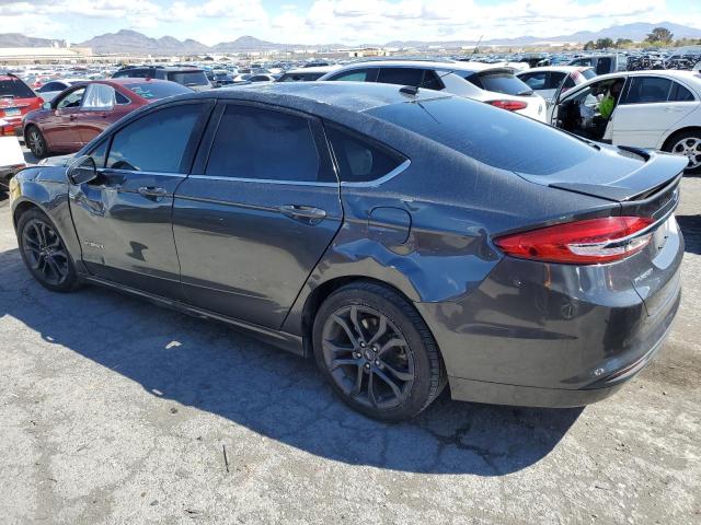 3FA6P0LUXJR233962 - 2018 FORD FUSION SE HYBRID GRAY photo 2