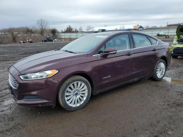 3FA6P0LU2DR365196 - 2013 FORD FUSION SE HYBRID MAROON photo 1