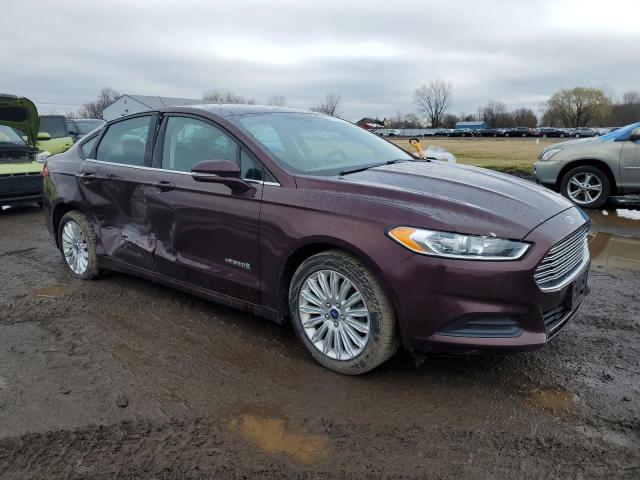 3FA6P0LU2DR365196 - 2013 FORD FUSION SE HYBRID MAROON photo 4