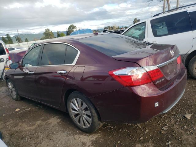 1HGCR2F83FA149616 - 2015 HONDA ACCORD EXL BURGUNDY photo 2