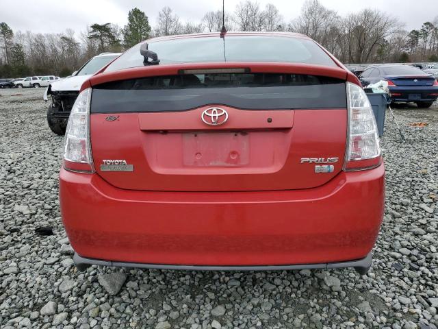 JTDKB20UX73245284 - 2007 TOYOTA PRIUS RED photo 6