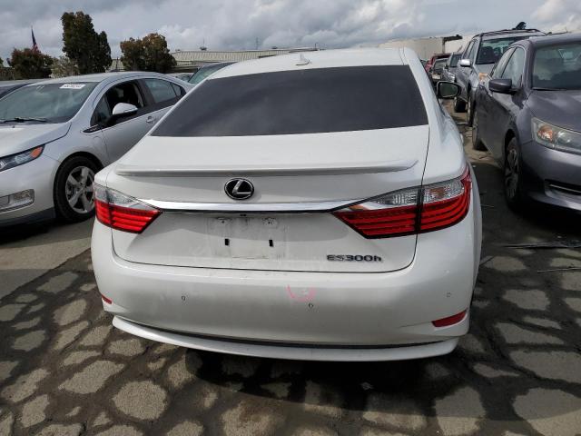 JTHBW1GG4D2013388 - 2013 LEXUS ES 300H WHITE photo 6