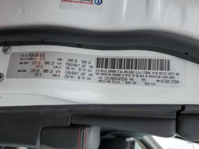 1C4PJMBS3FW675249 - 2015 JEEP CHEROKEE TRAILHAWK თეთრი ფოტო 14