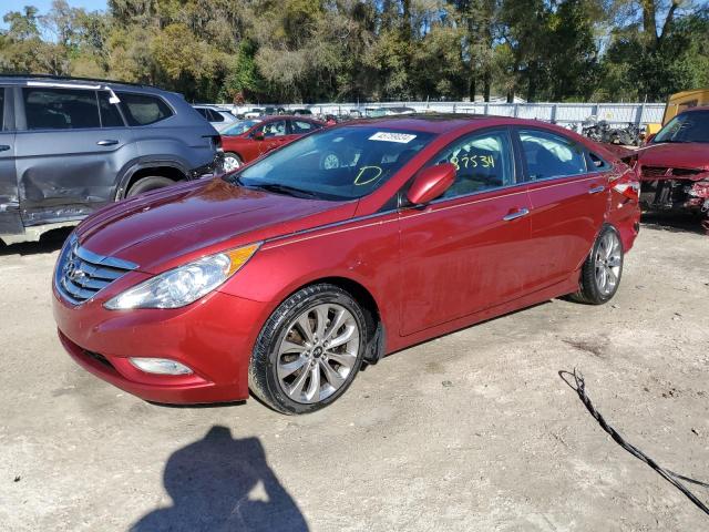 5NPEC4AC5BH152830 - 2011 HYUNDAI SONATA SE RED photo 1