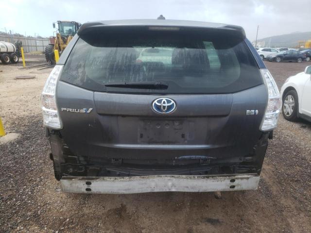 JTDZN3EUXD3281976 - 2013 TOYOTA PRIUS V GRAY photo 6