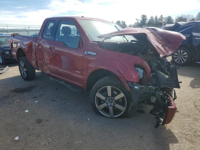 1FTEX1EP1GFB80433 - 2016 FORD F150 SUPER CAB RED photo 4