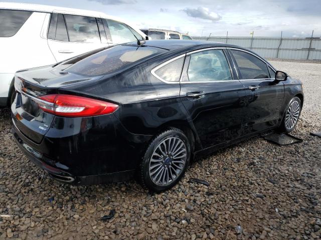 3FA6P0T93HR257350 - 2017 FORD FUSION SE BLACK photo 3