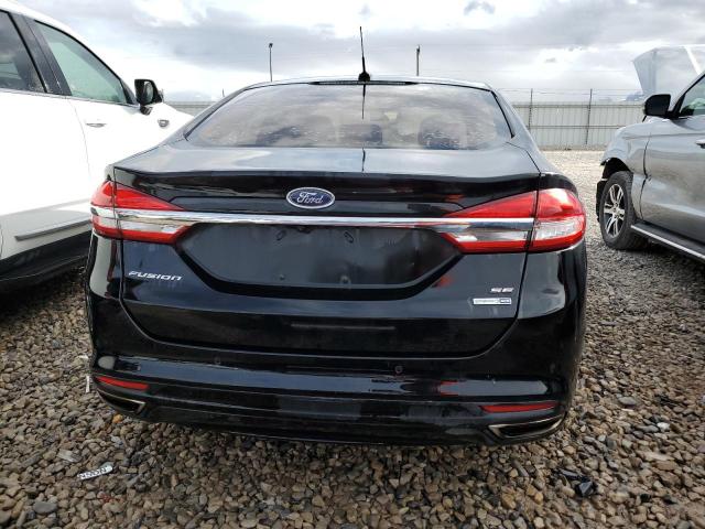 3FA6P0T93HR257350 - 2017 FORD FUSION SE BLACK photo 6